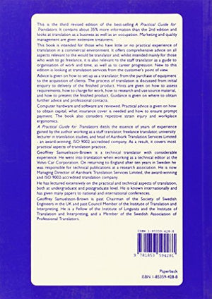 A Practical Guide For Translators (Topics in Translation, 13),Used