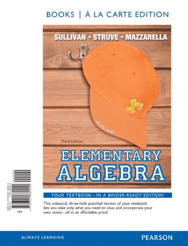 Elementary Algebra, Books a la Carte Edition (3rd Edition),Used