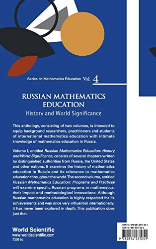 RUSSIAN MATHEMATICS EDUCATION: HISTORY AND WORLD SIGNIFICANCE (Series on Mathematics Education, 4),Used