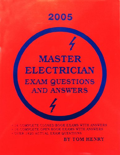 Master Electrician Exam Questions and Answers (License) / Based on 2002 Code,Used