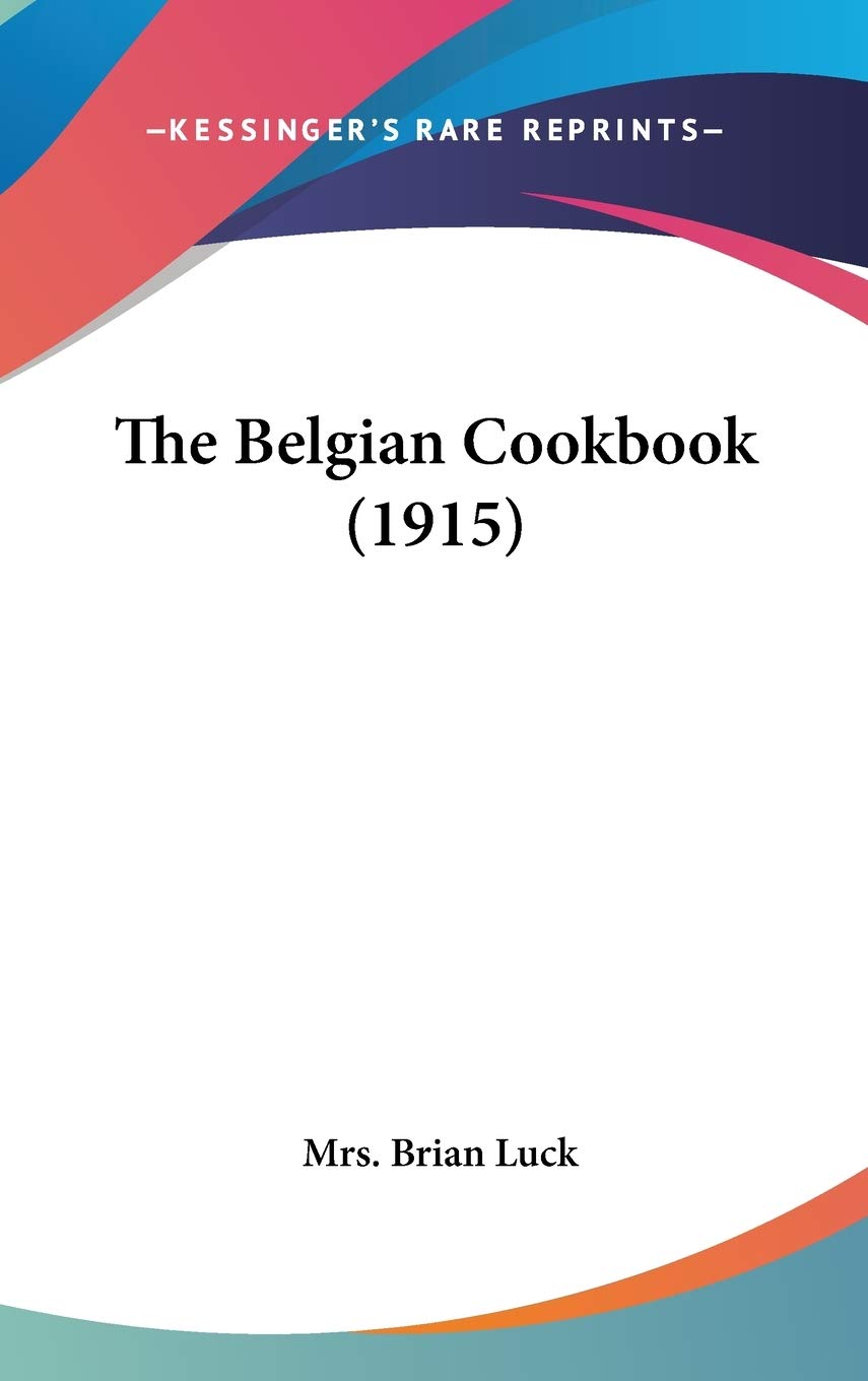The Belgian Cookbook (1915),Used
