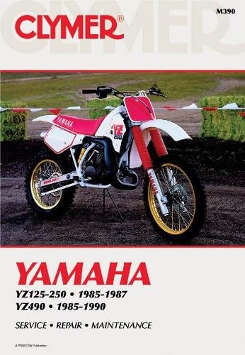 Clymer Yamaha YZ125490, 19851990: Service, Repair, Maintenance (CLYMER MOTORCYCLE REPAIR),Used