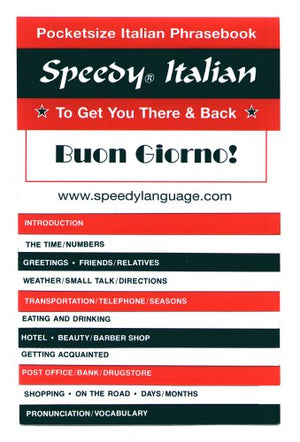 Speedy Italian: To Get You There And Back