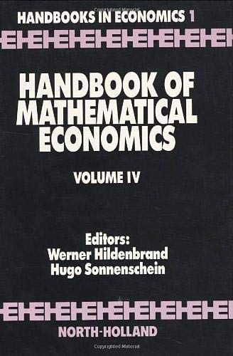 Handbook of Mathematical Economics (Volume 4),Used