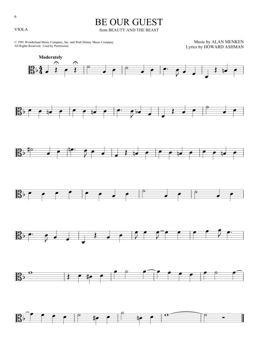 101 Disney Songs for Viola,New
