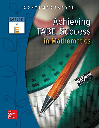 Achieving TABE Success In Mathematics, Level E Workbook (Achieving TABE Success for TABE 9 & 10),Used