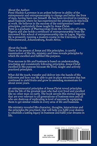 40 Entrepreneurial Principles Of Jesus Christ.,Used