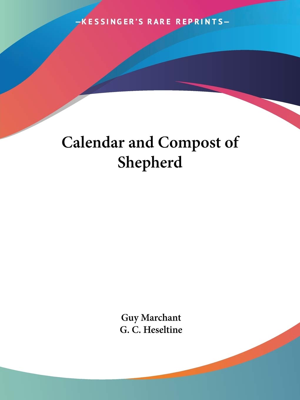 Calendar and Compost of Shepherd,Used