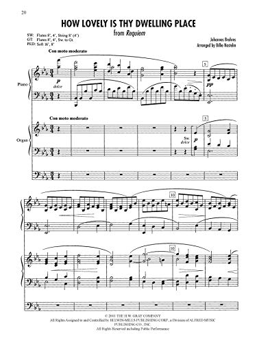 Sunday Morning Organist, Vol 9: Organ & Piano Classical Duos (Alfred's Classic Editions, Vol 9),Used