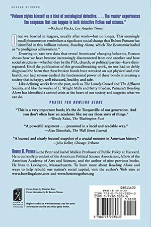 Bowling Alone: The Collapse and Revival of American Community,Used