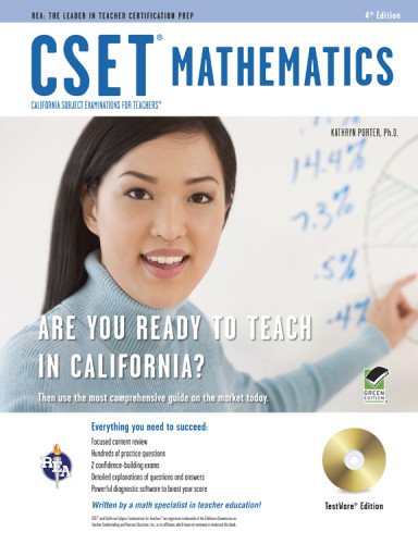 CSET Mathematics Test w/ CD (CSET Teacher Certification Test Prep),New