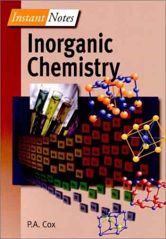 Instant Notes in Inorganic Chemistry (Instant Notes (Springer)),Used