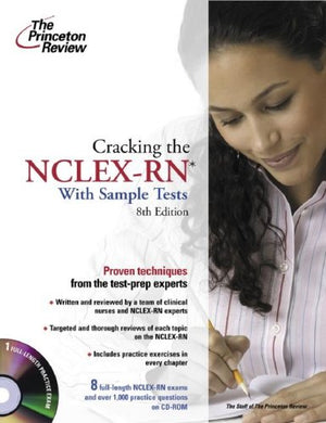Cracking the NCLEXRN with Sample Tests on CDROM, 8th Edition (Professional Test Preparation),Used