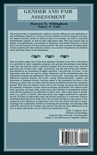 Gender and Fair Assessment,Used
