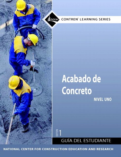 Concrete Finishing Trainee Guide in Spanish, Level 1,Used