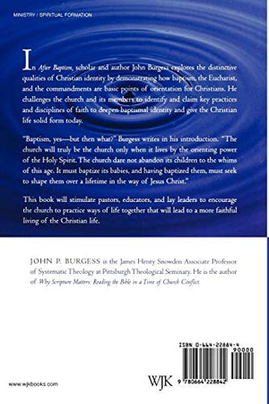 After Baptism: Shaping The Christian Life,New