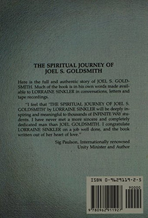 The Spiritual Journey Of Joel S. Goldsmith,New