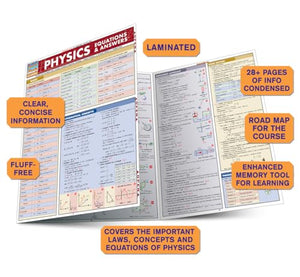 Physics Equations & Answers (Quick Study Academic),Used