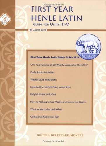 Henle Latin I Study Guide Units Iii  V,Used