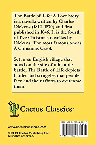 The Battle of Life (Cactus Classics Large Print): A Love Story; 16 Point Font; Large Text; Large Type; Illustrated,Used