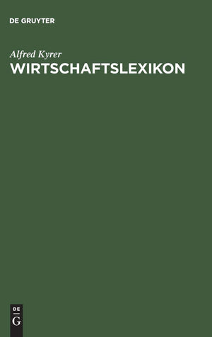 Wirtschaftslexikon (German Edition),Used