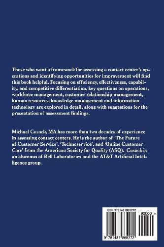 Conducting a Contact Center Assessment,Used
