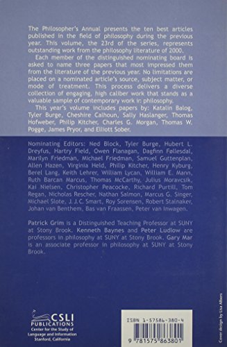 The Philosopher's Annual, Volume 23 (Volume 23),Used