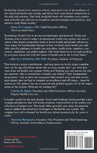 Redefining Health Care: Creating ValueBased Competition on Results,Used