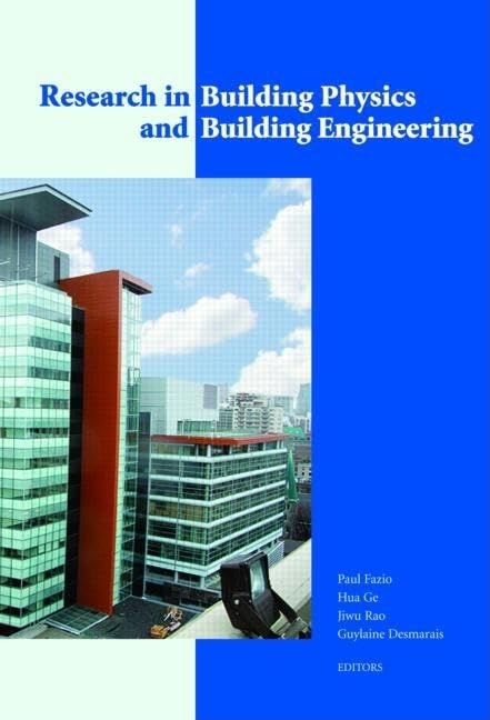 Research In Building Physics And Building Engineering: 3Rd International Conference In Building Physics (Montreal, Canada, 2731