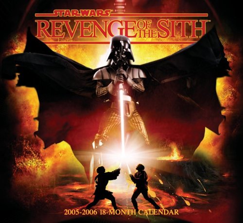 Star Wars Revenge of the Sith 18 Month Wall Calendar,Used
