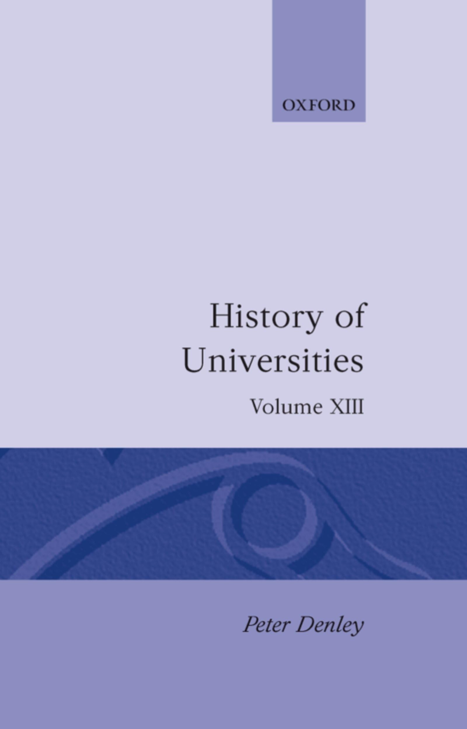 History Of Universities: Volume Xiii: 1994 (History Of Universities Series)