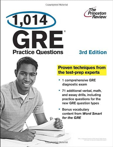 1,014 GRE Practice Questions, 3rd Edition (Graduate School Test Preparation),Used