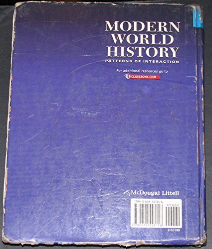 Modern World History: Patterns of Interaction, California Edition,New
