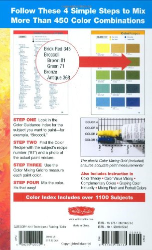 Color Mixing Recipes For Oil & Acrylic: Mixing Recipes For More Than 450 Color Combinations,Used