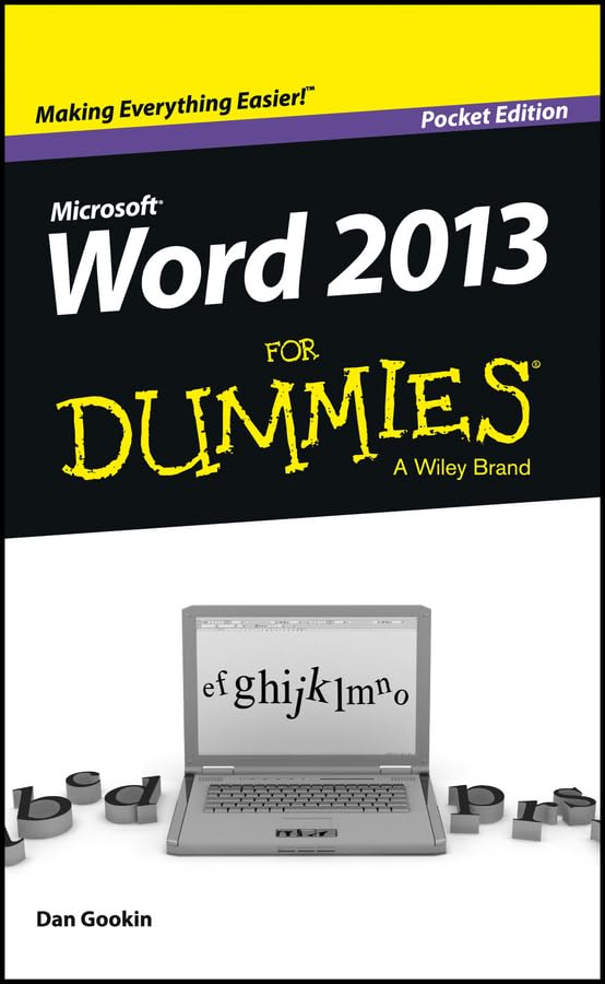 Word 2013 For Dummies,Used