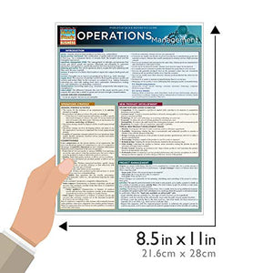 Operations Management QuickStudy Laminated Reference Guide (QuickStudy Business),Used