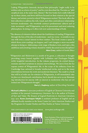 Wittgenstein and Modernism,Used