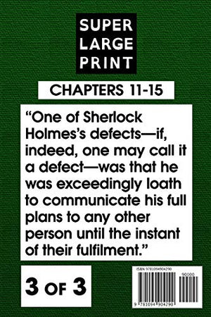The Hound of the Baskervilles by Arthur Conan Doyle VOL 3: Super Large Print Edition of the Classic Sherlock Holmes Mystery Spec,Used