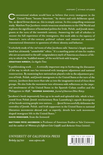 Special Sorrows: The Diasporic Imagination of Irish, Polish, and Jewish Immigrants in the United States,Used