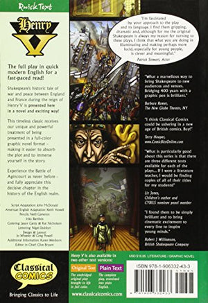 Henry V The Graphic Novel: Quick Text (American English),Used