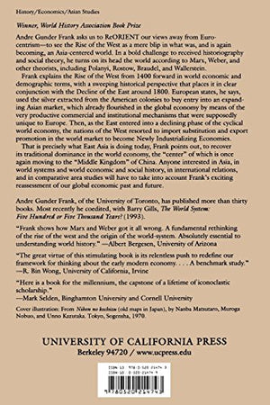 Reorient: Global Economy in the Asian Age,New