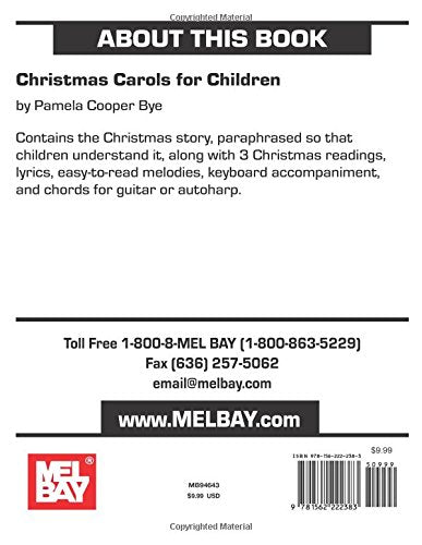 Mel Bay Christmas Carols for Children,Used