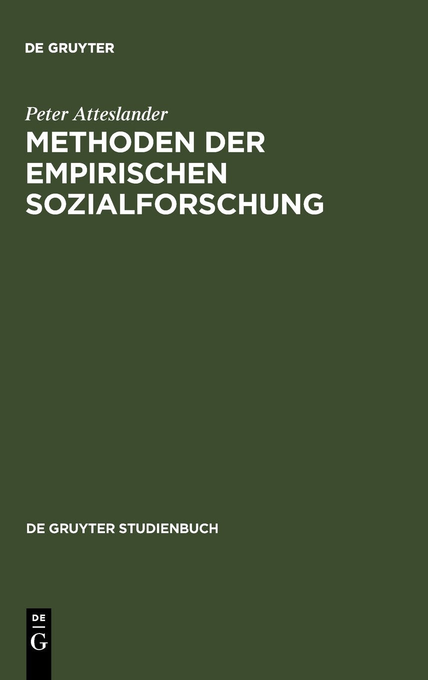 Methoden Der Empirischen Sozialforschung (German Edition),Used