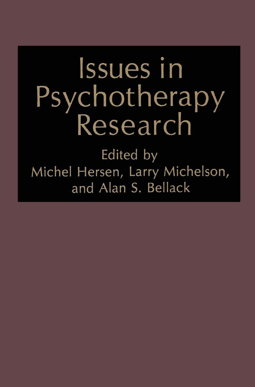 Issues in Psychotherapy Research (NATO Science Series B:),New