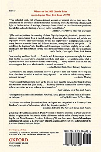 Runaway Slaves: Rebels on the Plantation,Used