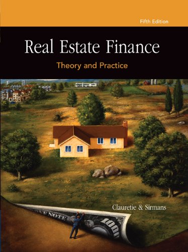 Real Estate Finance: Theory And Practice (With Cdrom),New