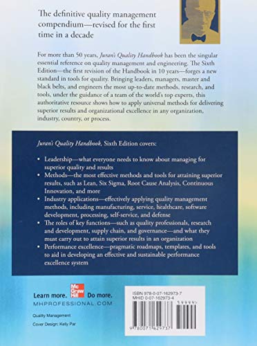 Juran'S Quality Handbook: The Complete Guide To Performance Excellence