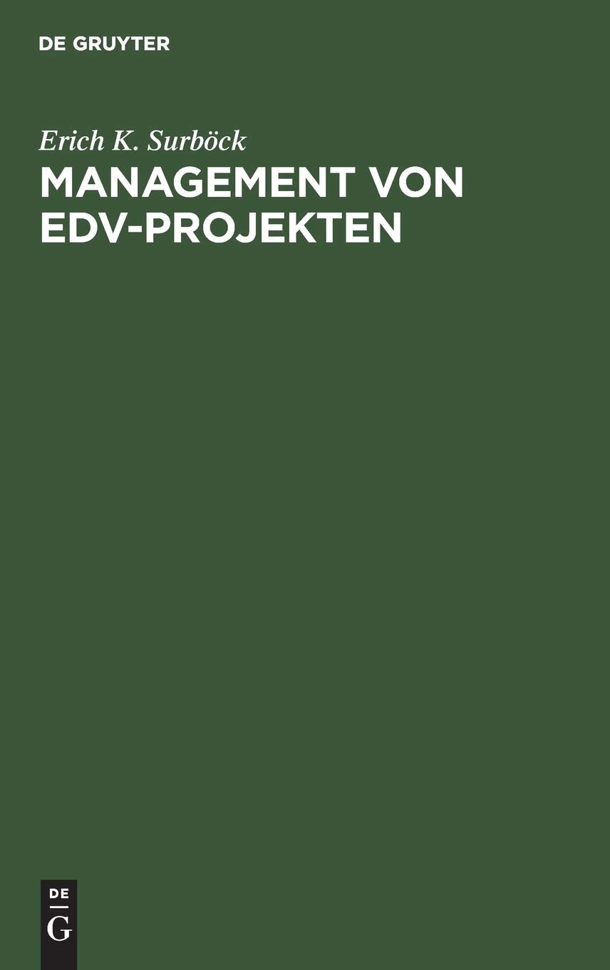 Management Von Edvprojekten (German Edition),Used