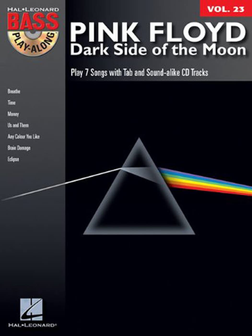 Pink Floyd  Dark Side of the Moon Bass PlayAlong Volume 23 Book/Online Audio (Hal Leonard Bass PlayAlong),Used