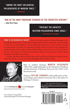 Being and Time (Harper Perennial Modern Thought),Used